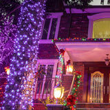 200pcs 66ft Halloween Fairy String Lights 8 Lighting Modes Mini Plug-in String Lights Indoor And Outdoor Christmas Garden Wedding Party Decoration Purple - CJDS - FC