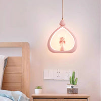 Princess Chandeliers Cute Girl Bedroom Bedside Lamp Cream Style Romantic Warm Children's Room Princess Room Chandelier LED