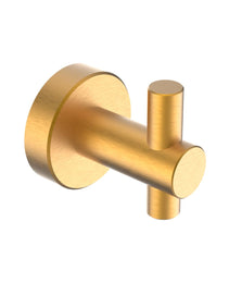 Round Base Wall Hanging Hook With Screws- Brushed Gold Hook, 4 Pack, For Entry Shoe Cabinet, Wardrobe Bathroom Bedroom Furniture Hardware