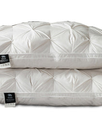 A Pair Of Feather Pillows And White Goose Single Neck Guards