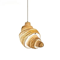 Designer Simplicity Conch Suspended Creative LED Pendant Lights Art Hand-Knitted Lamps for Restaurant Home Decoration Chandelier