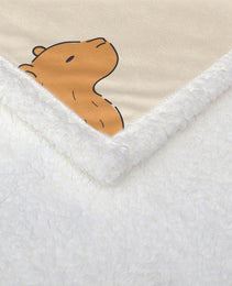 Capybaras Blanket Gift For Girls Boys Kids Animals Lovers Soft Blankets Cutes Capybara Cozy Throws, Capybaras Blanket For Couch Sofa Bedroom Camping Travel