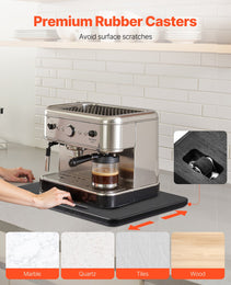 Appliance Slider 13 X 16 In Sliding Tray For Coffee Maker Black