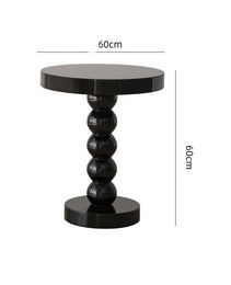 Home Vintage Solid Wood Round Table Bedside Side Table