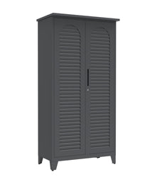 73'' Tall Metal Tool Storage Cabinet, With Ample Storage Space For Garage,Warehouse,Garden,Office, Living Room,Bathroom,Utility Room Slate