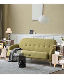 2 Pieces Wooden Modern Nightstand Set With Legs For Living Room
