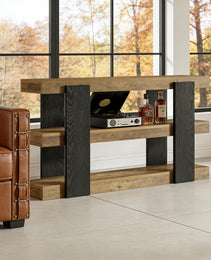 Versatile Side Table,Console Table,3-Tier Sofa Table,Entryway Table