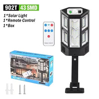 234LED Solar Outdoor Lights Motion Sensor Super Bright Remote Wall Flood Lamp Security Waterproof Patio Garden Garage 1~2pcs