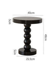 Home Vintage Solid Wood Round Table Bedside Side Table