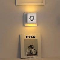 Human Motion Sensor Night Light, Auto On/Off Bedside Cabinet Lamp, Up & Down Glow Ambient Light, Eye-Care LED Bedroom Night Lamp