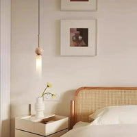 Cave Stone Wabi-Sabi Bedroom Bedside Chandelier Creative Cream Homestay Vintage Nordic Restaurant Pendant Lamp