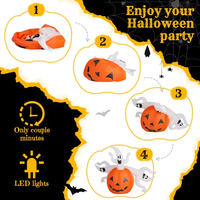 5.9-ft LED Pumpkin Ghost Halloween Inflatable – CJ product view 2