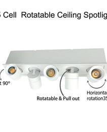 Led Module light 5 head pull - 16W - 5CCT - JXLTXH05
