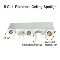Led Module light 5 head pull - 16W - 5CCT - JXLTXH05