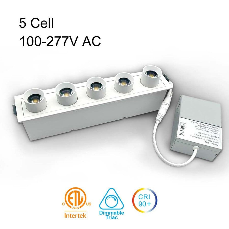 Led Module light 5 head pull - 16W - 5CCT - JXLTXH05