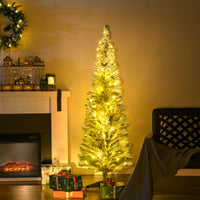 5-ft Pre-Lit Green Pencil Christmas Tree – CJ product view 2