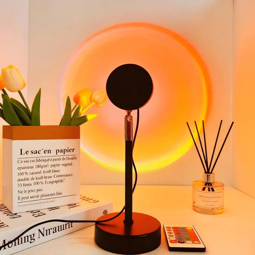Upgraded Sunset Lamp Projector - 180° Rotating, 16 RGB LED Colors, 4 Modes, Starry Sky & Moon Effects, Usb-Powered Indoor Decor Light, Room Decor, Led Lights Bedroom, Unique Cool Gifts for Adults