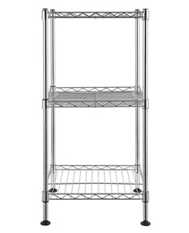 3Tier Wire Shelving Rack Metal Storage Shelf Unit For Laundry Bathroom Kitchen Pantry Closet