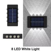 Solar Wall Light Outdoor,Waterproof LED Garden Fence Lamp,Solar Powered Wall Mount Decorative Lighting,Street Patio Landscape