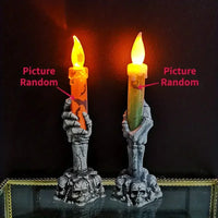 Halloween Led Candles Skeleton Ghost Hands LED Light Happy Halloween Party Home Decoration Supplies Haunted House Horror Props