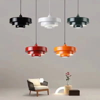 Medieval Retro LED Ceiling Chandelier Orange Pendant Lamp Dining Room Restaurant Home Decor Lighting for Cafe Bar Hanging Lights