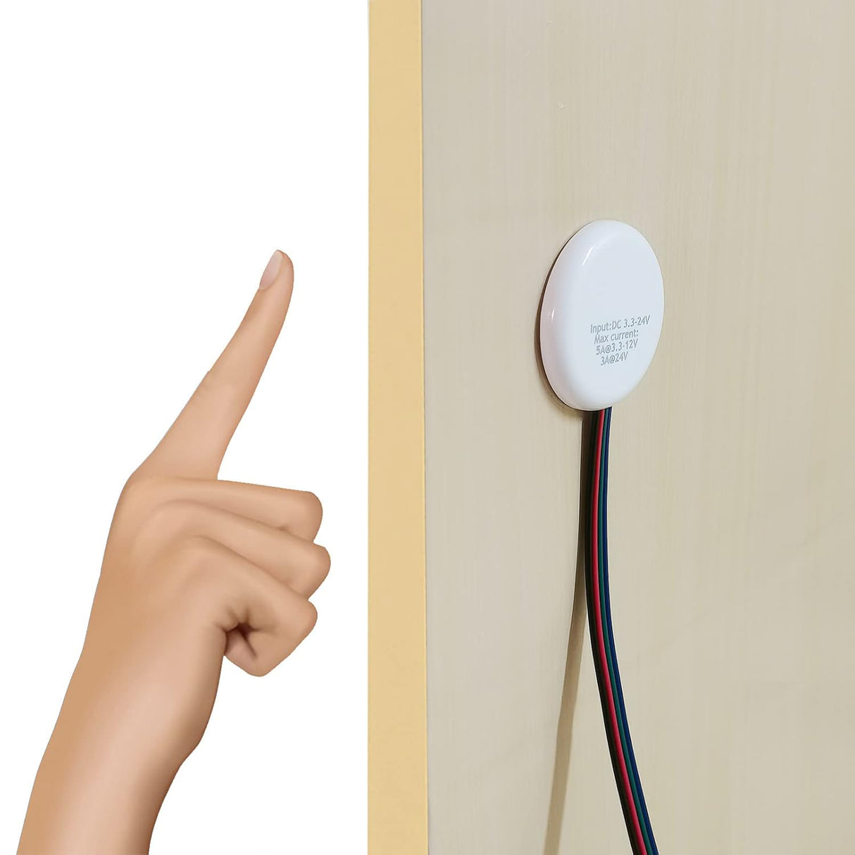 LED Touch Dimmer Switch, DC 3.7-24V - 72W - AZ