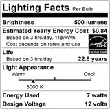 Sunlite LED MR16 Reflector Spotlight Bulb - 6-7Watts - 3000K