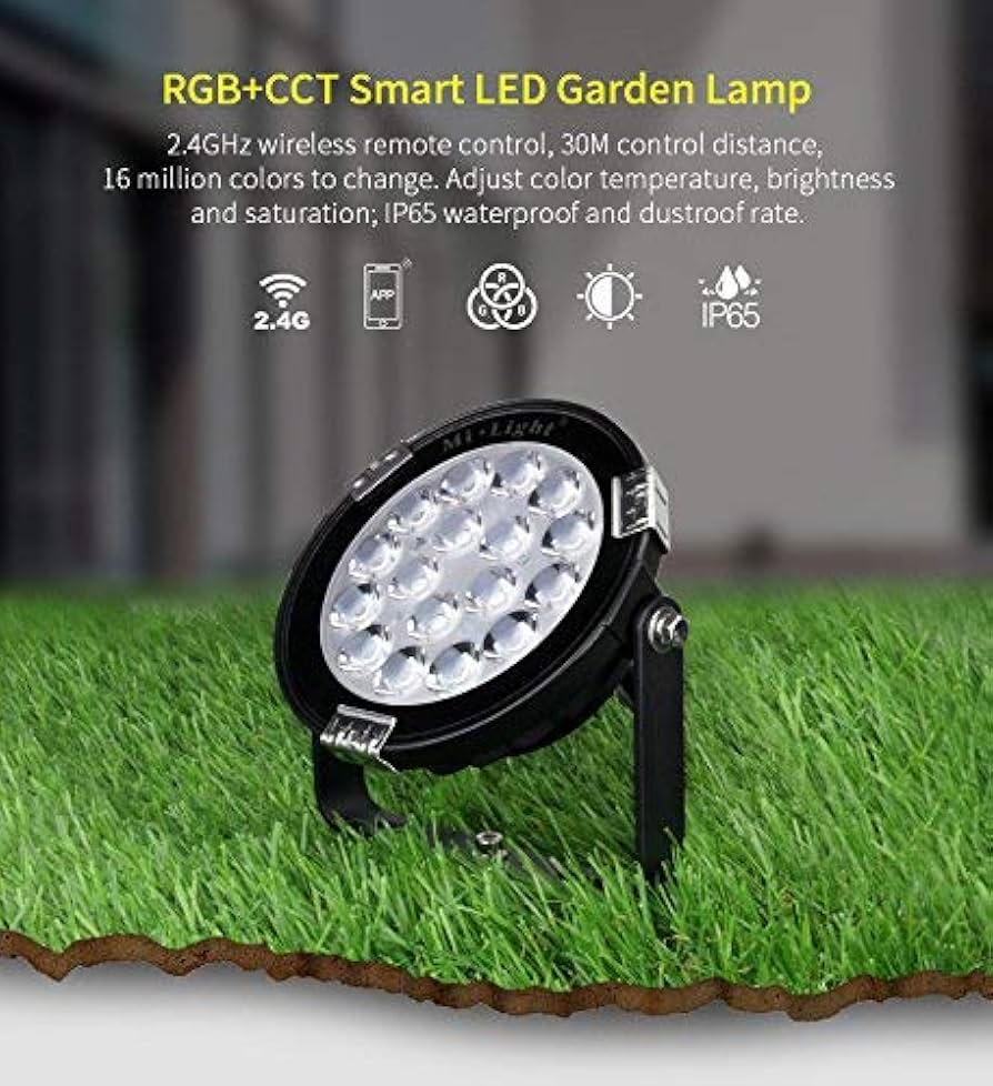 MiLight Garden Lamp RGBCCT 9W: Vibrant and Versatile Lighting for Your Outdoor Oasis FUTC02 110v