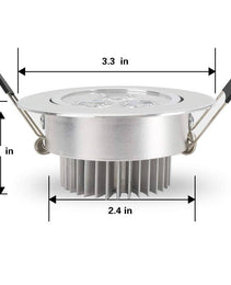 Adjustable Swivel Downlight - 3 Inch LED Can Lights for Precise Lighting Control RGB
