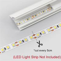 Ceiling LED Up Down Glow Aluminum Profile Linear Lamp Wall Washer Channel Suspension Waistline Ambient Strip Light for Bedroom
