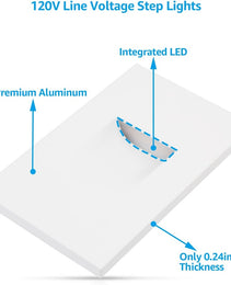 Step Lights 5CCT - 110V - Vertical - Az