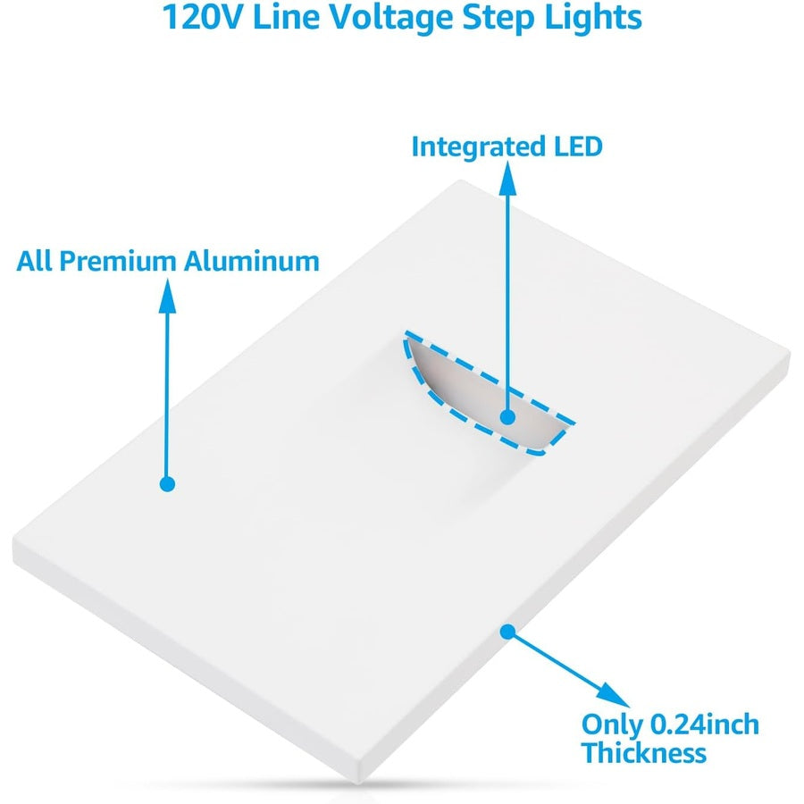 Step Lights 5CCT - 110V - Vertical - Az