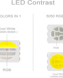LED Strip Lights - 24V - RGBW - 18W/M - 16.4FT - IP65 Rated - NewS