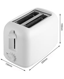 Compact 2-Slice Stainless Steel Toaster – 6-Level Browning Control & Flame-Retardant Safety Design
