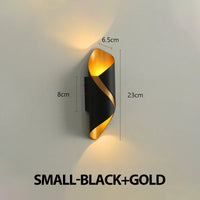 Creative Design LED Wall Lamp 10W Indoor Wall Lights Waterproof Outdoor Modern Nordic Sconce Lamp Interior Home Decor Lámparas