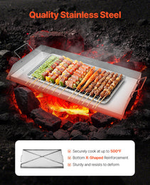 32x16 In Flat Top Griddle Stainless Steel Universal BBQ Grill Pan Cookware