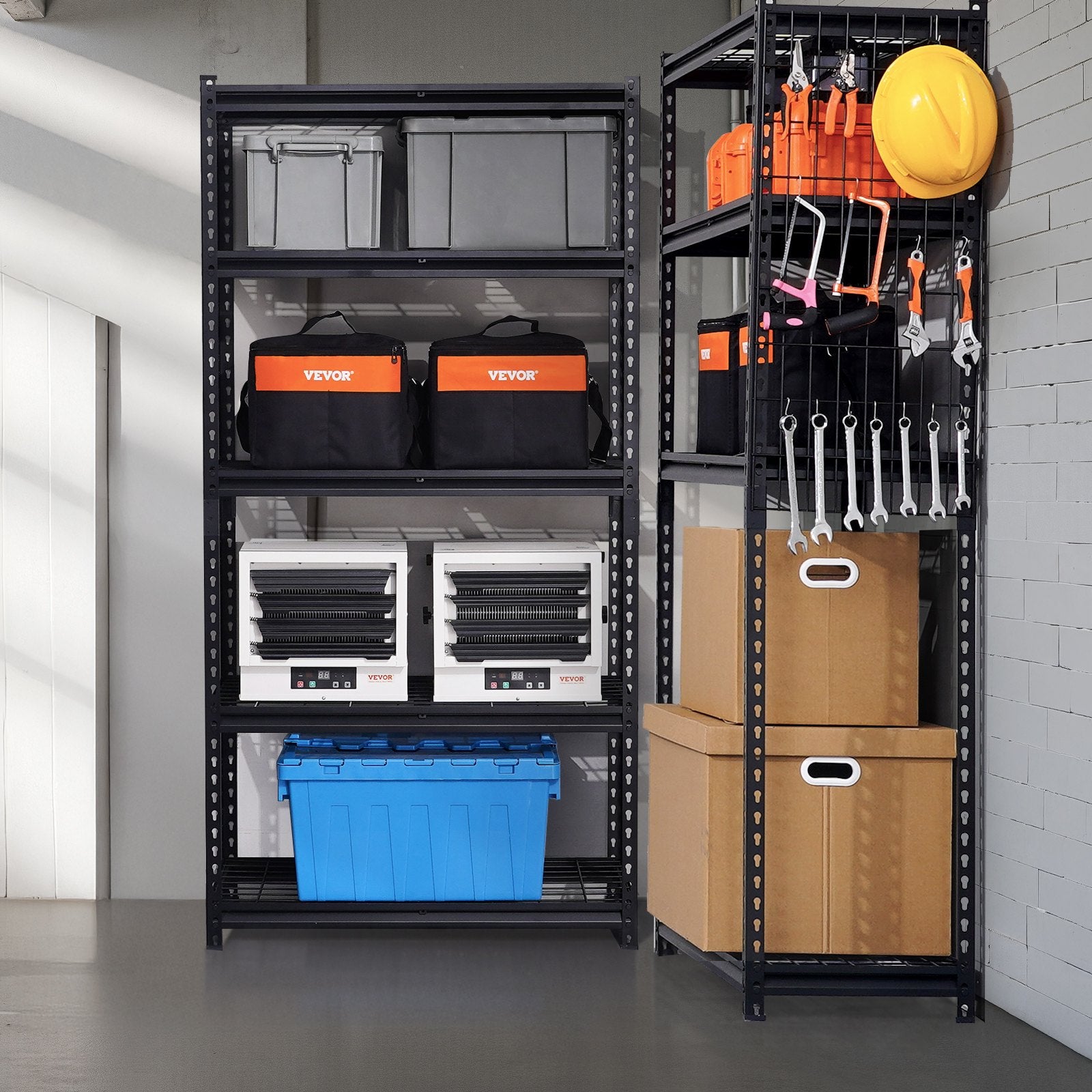 Storage Shelves 5 Tier Adjustable Heavy Duty Garage Shelving Units 2000 Lbs