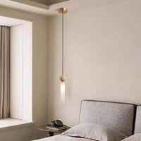 Cave Stone Wabi-Sabi Bedroom Bedside Chandelier Creative Cream Homestay Vintage Nordic Restaurant Pendant Lamp