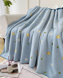 Office Nap Multifunctional Lambswool Shawl Blanket