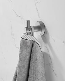 Round Base Wall Hanging Hook - Gun Grey Hook, 2 Pack, For Entry Shoe Cabinet, Wardrobe Bathroom Bedroom Furniture Hardware