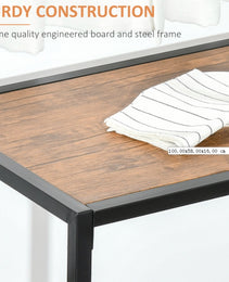 Industrial Dining Table Set For 2 Compact Kitchen Table And Chairs Rustic Brown For Small Spaces