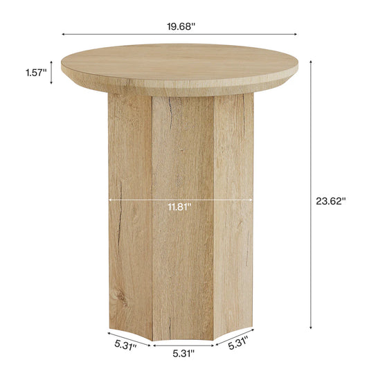 Drink Table,Round Side Table,Elegant End Table