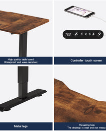 Electric Standing Desk Height Adjustable Desk For Home And Office Computer Table Gaming Desk Modern Luxiury Table 55   Lift-up Desk