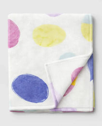 Easter Eggs Printed Plush Throw Blanket