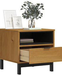 FLAM side table 50x50x50 cm solid pine wood