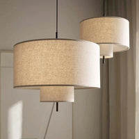 Pebble Pendant Lamp Led Multilayer Cloth Fabric Lamp Kitchen Boho Decor Rustic Lamp Hotel Bedroom Wabi Sabi Dining Table Light