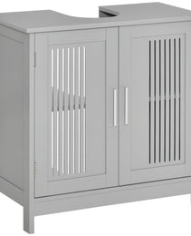 Under Sink Pedestal Storage Bathroom Cabinet, Gray