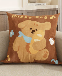 New Cute Dog Pillowcase Bedroom Cushion Cover Sofa Cushions Pillows Cover 45x45cm Pillow Case Home Decoration Car Office Seat