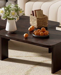 U-Can Modern Minimalist Coffee Table Set, Rectangle Coffee Table With Splicing Design, Multifunctional Combination Table For Living Room