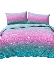 3PCS Ultra Soft Duvet Cover Set For Comforter Star Bedding Set Full Queen King Size